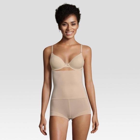 Maidenform Other - NWT Maidenform Self Expressions Tame Your Tummy High Waist Boyshort Beige Small